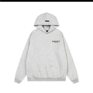 Fear of God Essentials Light Gray Hoodie